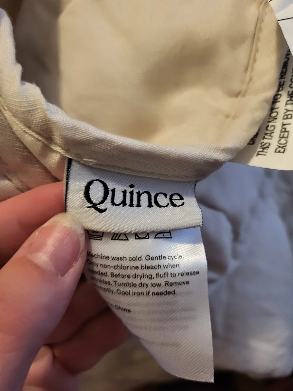 NWOT Quince Linen European Dream Quilt Only TWIN No Shams color Sand